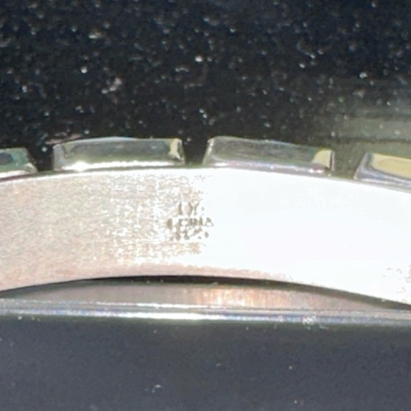 Multistone sterling silver cuff bracelet by Jay King - Picture 9 of 13